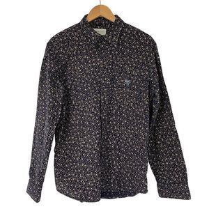 Ralph Lauren Denim & Supply Floral Print Shirt Mens Large Navy 100% Cotton 3796